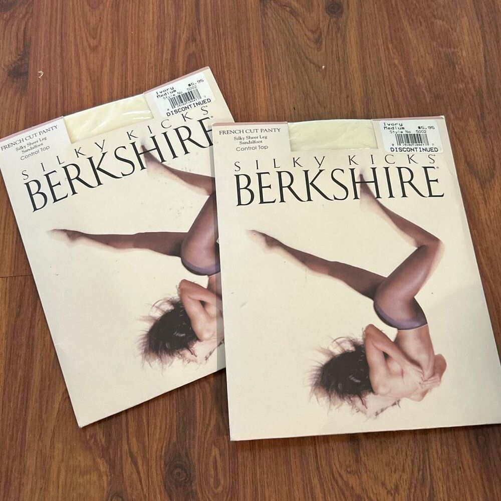 2 pair new vintage silky kicks Berkshire French cut panty silky sheer sandal foo